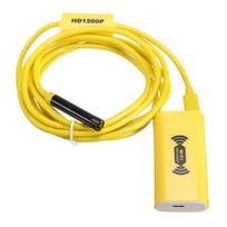 5M Hard Cable  8LED WiFi Endoscope Borescope Inspection HD 1200P Camera IP68 For iOS Android