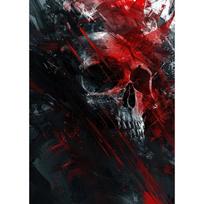 Vintage Skeleton Monster Spooky Posters Thriller Moody Gothic Ghost Prints Canvas Painting Wall Pictures Home Living Room Decor 21x30cm Unframed