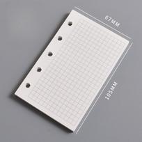 The Inner Page of The M5 Notebook  The Blank Vertical Line of The A8 Loose-leaf Core Square  and The Weekly Plan  One Page Per Day for Check-in