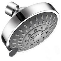 Shower Head High Pressure 4 Inch 5-setting Adjustable Shower Head Top Spray sidabras