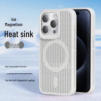 Apple iPhone 15 Plus Breathable Honeycomb Magnet Case with Heat Dissipation and Protective Features for Models 12 to 14 Pro Max iPhone 12/12 Pro