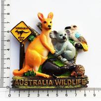Australija 3D šaldytuvo magnetukai Turizmo suvenyras Šaldytuvo magnetukai Lipdukų kolekcija Rankdarbių dovana Dekoracija orange
