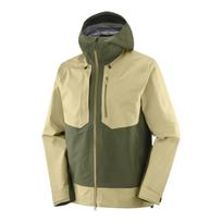 Salomon Outline 3L Gore-Tex su gobtuvu Madingas Klasikinis Patogus Vėjui atsparus Kvėpuojantis Vandeniui atsparus Striukė Vyriškos striukės LC2689800 L beige