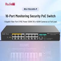 Ruijie 16-Port 100Mbps Unmanaged PoE Surveillance Switch RG-YS118S-P