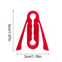 4pcs Car Door Lock Shock Pad Silicone Auto Door Lock Protection Cover Force Release Arm Design for Car Auto Truck SUV Door Latch raudona