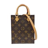 [Pre-Owned] Petit Sac Plat Classic Monogram Music Score Bag Coated Canvas Leather Shoulder Crossbody Tote Mini - Very Good #1NP3TLZ ONE SIZE