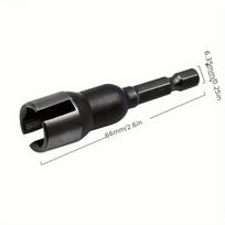 Durable Hex Nut Driver High-Strength Drill Bit Socket Wrench Set Quick-Install Hook Fastener for Car Repair Furniture Assembly Home DIY Tools