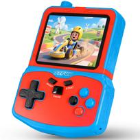 Portable Game Console with 220 Retro Portable IPS Handheld Compact Japanese Instruction Manual Perfect for Car and Outdoor Boys and Birthday Beginner mėlyna