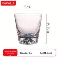 VAKADA Mount Fuji Iceberg Whiskey Glass