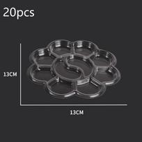 20Pcs Disposable Transparent Art Paint Pads Non-Stick Waterproof Palettes for Artists Hobbyists Acrylic Watercolor Plein Air Painting A