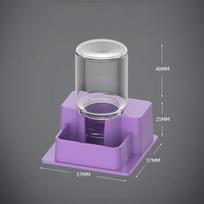 Reptile Automatic Water Feeder No Frequent Refill Durable Gecko Water Bowl for Terrarium Pet Reptile Supplies Purple S