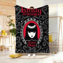 Gotikinis animacinis E-Emily Keista Mėtymo lengvas 240g flanelinis pledas minkštas draugiškas odai vasaros vėsinimui 75x90cm