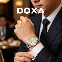 DOXA Men's Quartz Gold Watch D155TWH auksas