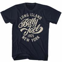 Billy Joel Long Island New York 1971 Men's T Shirt Rock Music Concert Merch 4XL