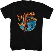 Def Leppard High N Dry 81 Men's T Shirt Rock Band Music Merch 3XL