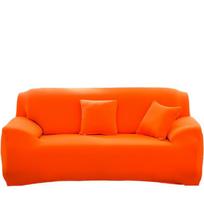 Stretch Sofa Slipcover Spandex Non Slip Soft Couch Sofa Cover Washable Furniture Protector with Non Skid Foam and Elastic 1seat oranžinė