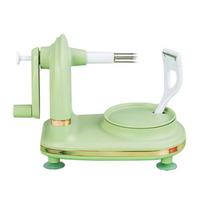 Maunal Hand Crank Fruit Peeler Rotating Labor-saving Automatic Peeler with Suction Cup Does Not Hurt Hands Peeling Machine šviesiai žalios spalvos