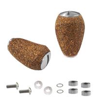 VISPREA For Shimano For Daiwa SHIMANO DAIWA Cork Wooden Knob sidabras