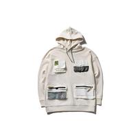 Li Ning Sweatshirts Men's White Hooded Moderate Regular AWDP835-1 M