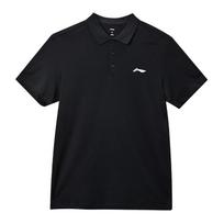Li Ning Sports Life Collection Polo Shirt Men's Black YPLU073-2 M