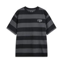 Li Ning Sports Trendy Collection T Shirt Unisex Black Gray Stripes AHSV227-3 2XL