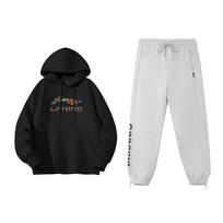 Li Ning Casual Sportswear Unisex Black+Heather Gray Coin Gray YWDV375-3+AKLVJ53-2 L