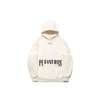 Li Ning X PLEASURES Sweatshirts Unisex Ecru Hooded Moderate Regular AWDTC01-3 XL