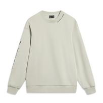 Li Ning Fleece Lined Crew Neck Versatile Minimalist Style Long Sleeved Loose Fit Sweatshirt Unisex AWDTB37-9 S