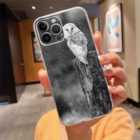 Telefono dėklas iPhone 14 13 12 11 Pro Max Xs Max Xr X 12mini 14 Plus Se Pelėdos dėklas Funda Capa Cell iPhone 11