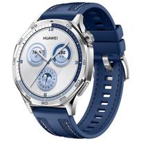 22MM laikrodžio apyrankė Huawei Watch GT5 Pro 46mm gt4 minkšta silikoninė nailoninė pynė kvėpuojanti apyrankė draugiška odai apyrankė dirželis correa 22mm tamsiai mėlyna spalva