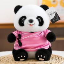 Miela Tang kostiumo Hanfu pandos lėlė pliušinis žaislas nacionalinio stiliaus didžiosios pandos pakabukas lėlė Čengdu pandos ornamentas 15cm without lanyard rožinė