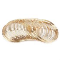 Pasidaryk pats rankų darbo papuošalai: Atminties plieninės vielos apyrankė, karoliai, žiedas ir aksesuarai Diameter 6cm, Wire Diameter 0.6mm (100 pcs/pack)
