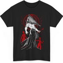 Silent Red Thing Unisex T Shirt Silent Hill Pyramid Head Heavy Metal Band Tee Horror Shirt Video Game Shirt S juoda
