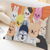 K-Kpop Stray K-Kids S-Skzoos Personalized Picture Text Home Decorative Pillows Household Gifts 45x45cm 12x12Inch