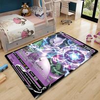 Japoniški Anime Pokemon Kortelė Pikachu Plotas Kilimas Svetainei Namų Dekoras Sofa Stalas Vaikų Kilimas Neslystantis Kėdės Poilsio Grindų Kilimėlis 60cm x 90cm