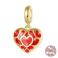 Tears of The Kingdom Hyrule Link Hit Points Heart Container for Authentic Charm Bead Charms Bracelets copper Charm Bead for Women Jewellery