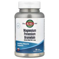 KAL Magnesium Potassium Bromelain 60 Tablets