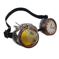 Steampunk Goggles with Clock Victorian Style Goggles Gothic Glasses Halloween Cosplay Glasses for Festivals Theme Party