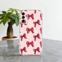 kaspinas Telefono dėklas SamsungA10,12,20,21S,30,31,40,50,51,52,70,71 Skaidrus dangtelis Samsung a40