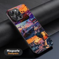 Gta 6 logo pattern design ins Phone Case For iPhone 16 15 14 13 12 11 Plus Pro Max  High-end Luxury Magsafe Sheepskin iPhone 13