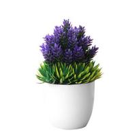 Dirbtinis vazoninių augalų netikras bonsai stalo modeliavimas namų biuro viešbutyje violetinė