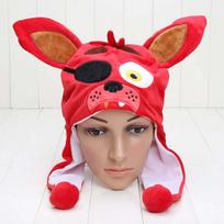 Party Gifts Red Foxy Plush Animal ,Hat Winter Women Men Children Warm Fluffy cap,Five Nights Games Surrounding Dolls for Gifts