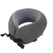 Portable Knit Cover Memory Foam U Neck Pillow For Travel And Flight Comfort tamsiai pilka spalva