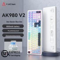 Ajazz AK980 Tri-Mode Hot-Swappable Gasket Mechanical Keyboard