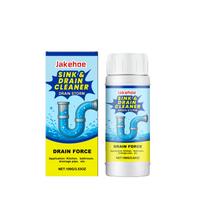 Jakehoe Drain Cleaner - Cleaning and Unclogging Agent for Kitchen Sinks, Toilets, and Sewers to Eliminate Odors white