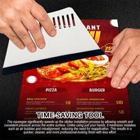 Durable Plastic Squeegee for Car Vinyl Wrap Soft Felt Edge Scratch Free Design for Window Glass Cleaning one size