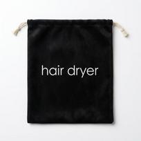 Suede Hair Dryer & Diffuser Storage Bag Drawstring Closure Soft Dustproof Holder for Home Travel Salon Daily Use A1