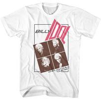 Billy Idol Photos Whiplash Smile Tour 1987 Men's T Shirt Punk Rock Music Merch L