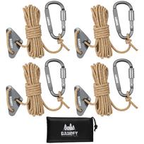 DANOFY Guy Rope 4mm Tent Rope Tarp Rope - Length 4 pieces