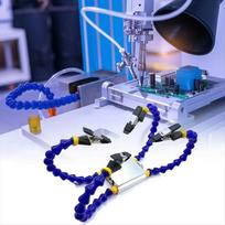 Octopus Design Welding Table Clamp 1-6 Arms Aluminum Alloy Base Soldering Helping Hands Adjustable Stable Grip Single Stand